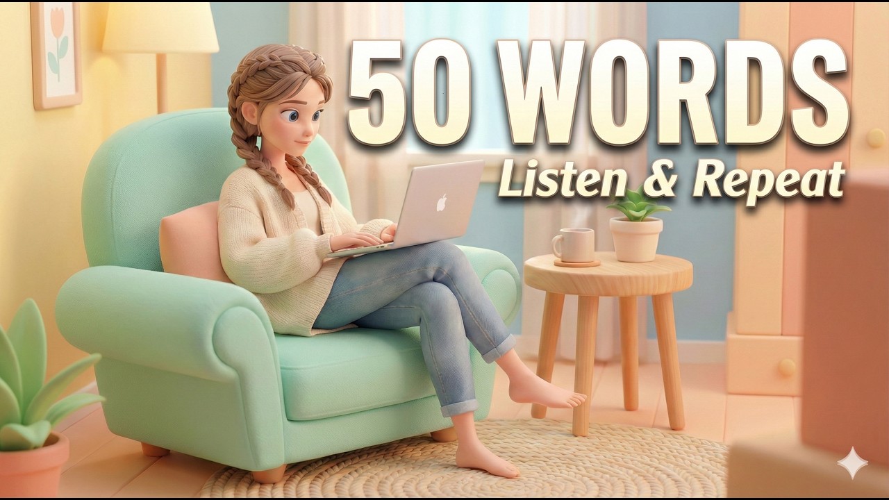 50 Essential English Words for Beginners | Oxford 5000 Vocabulary (Listen & Repeat Ep.22)