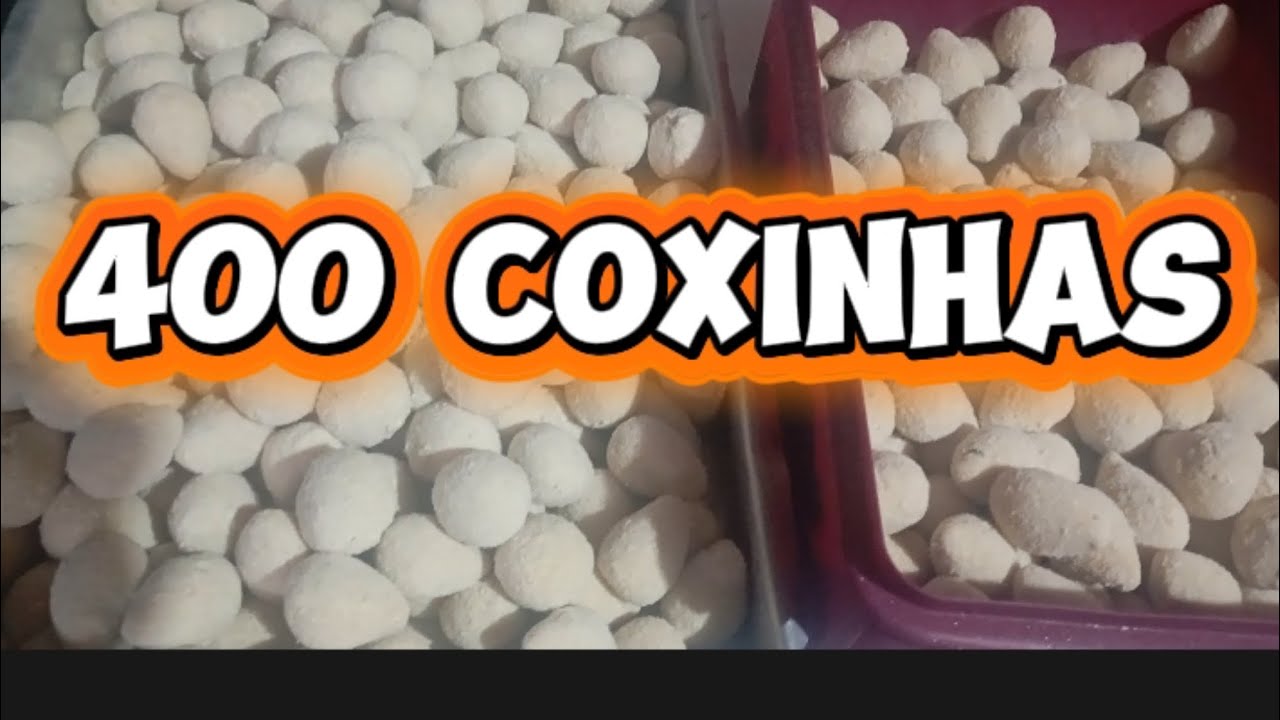 400 coxinhas com 2 kl de frango