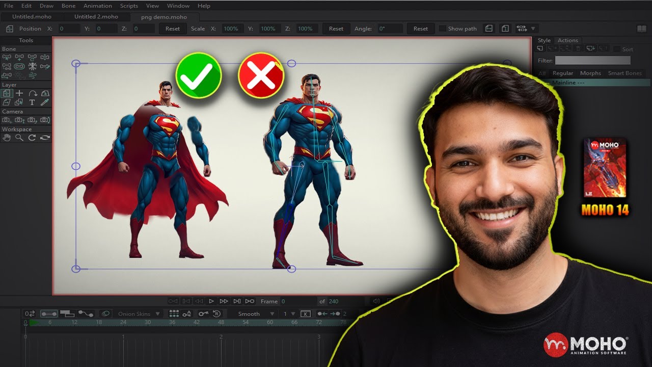 Lesson 10 – Animating Full PNG Image in 2D Cartoon Animation | Why Separate Layers Matter | Hindi