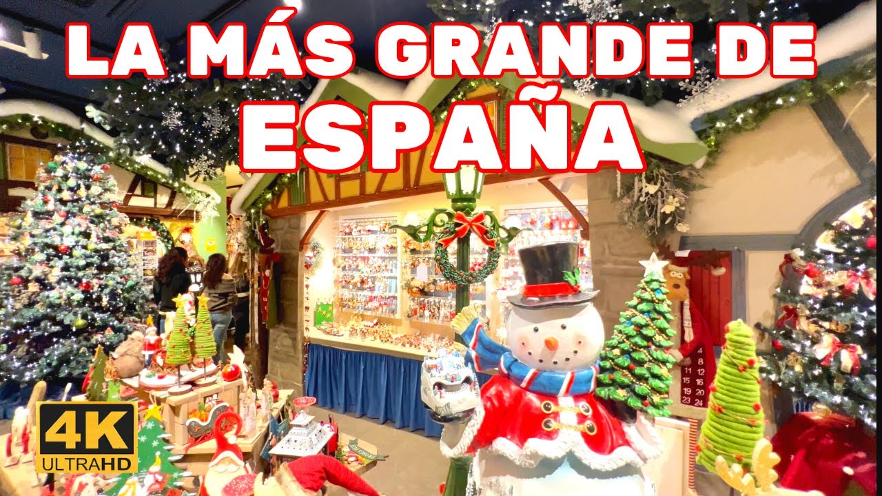 ¿Sabías que Barcelona tiene la tienda navideña más grande de España? | Käthe Wohlfahrt Barcelona 4K