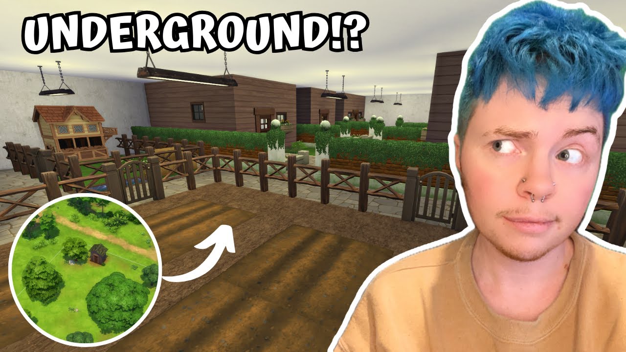 Building a SECRET underground bunker in Sims 4!