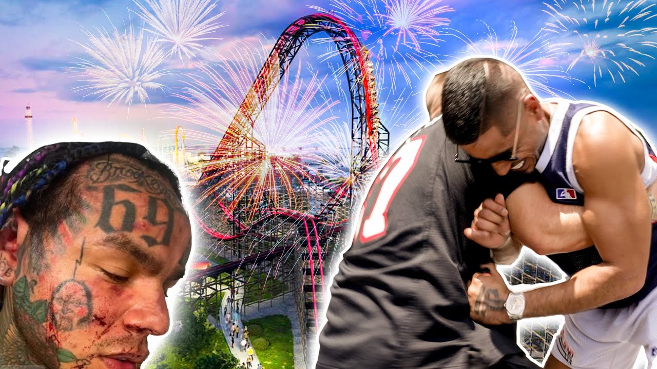Me, SteveWillDoIt & 6ix9ine Got Kicked Out of A Theme Park for Fist Fighting!!!
