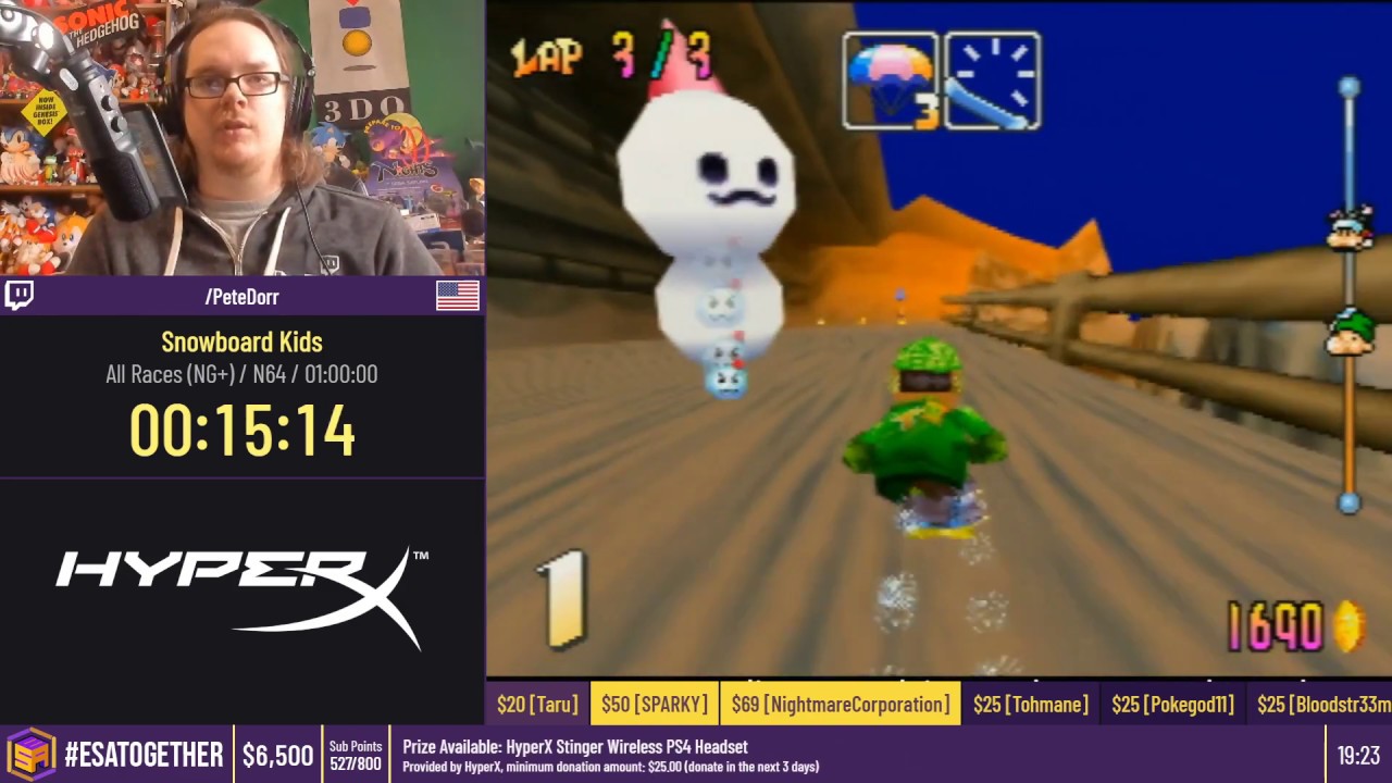 Snowboard Kids [All Races (NG+)] by PeteDorr - #ESATogether2020