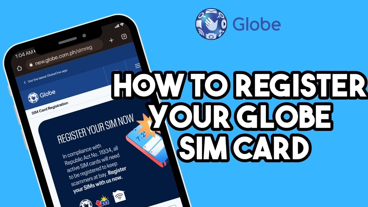 How To Register Your GLOBE/TM Sim Card | Sim Registration 2022