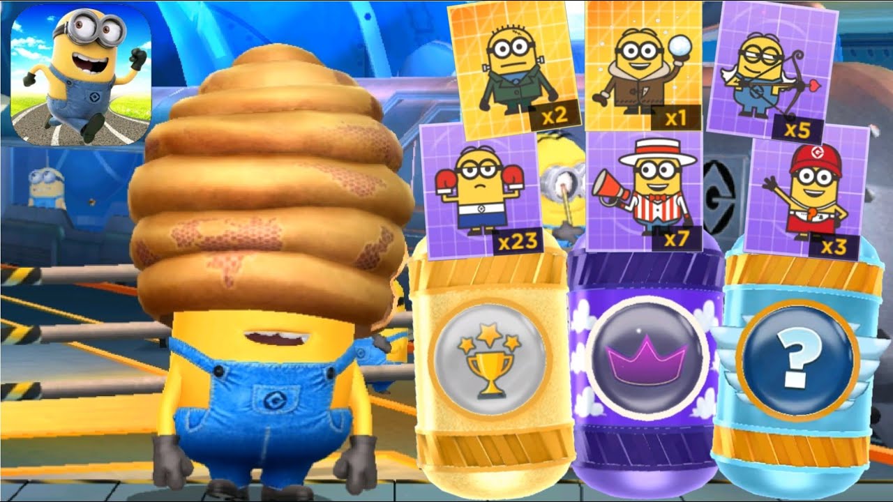 Minion rush Beehive CARL OPEN Agent prize pod / Gold prize pod / festival prize pod android gameplay