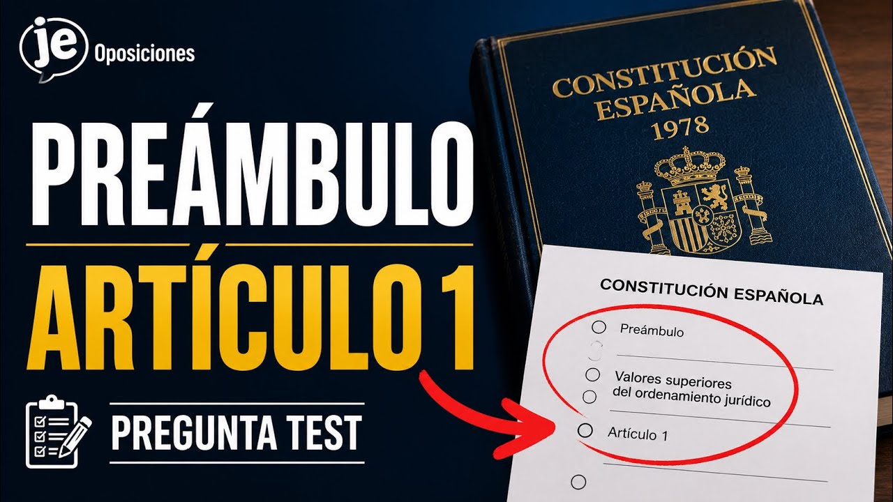 📘 Test Constitución Española | Pregunta de examen de oposiciones | Preámbulo