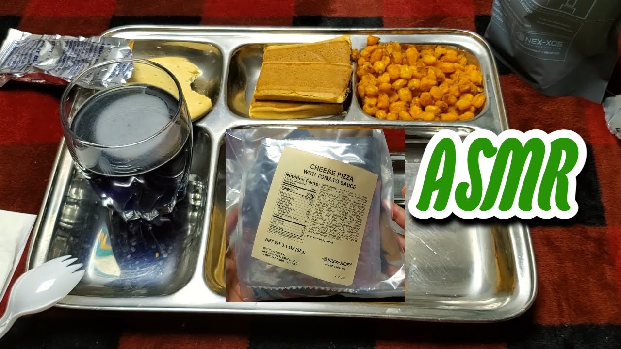 ASMR | MRE Pizza Unboxing and Eating