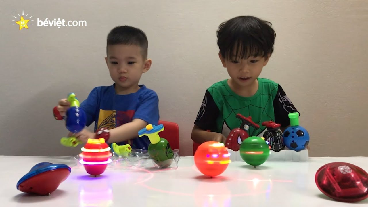 Con quay người nhện, con quay đĩa bay | Đồ Chơi Trẻ Em | Spinning Top For Kids | Spider-Man Spinner