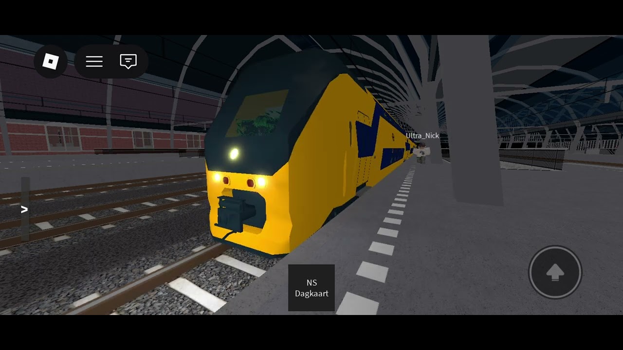 15 minuten treinspotten op AmsterdamCS in Roblox (project railrunner)