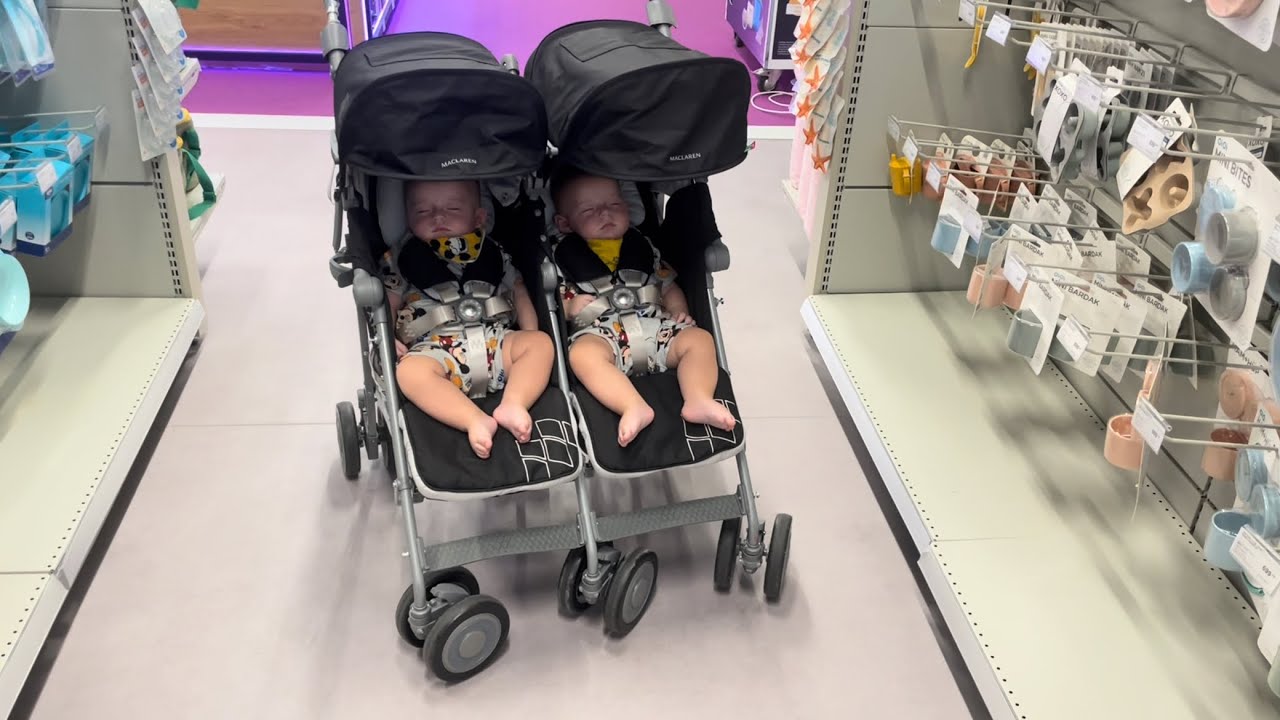 MACLAREN İKİZ BEBEK ARABASI AÇIYORUZ. Hanemize hayırlı olsun😂 #baby #twinsbaby #bebekarabası #reklam