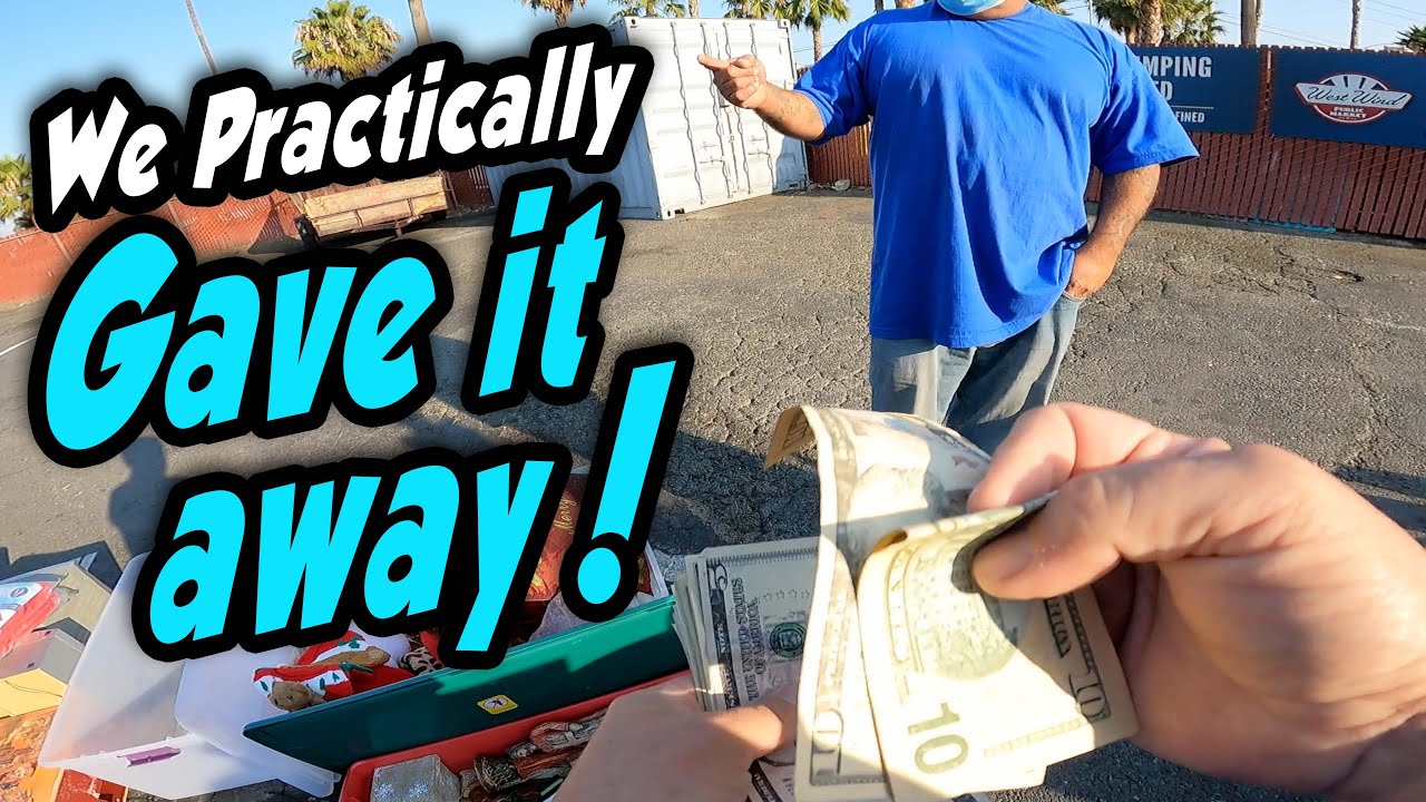 Our Flea Market Prices were so good, we practically gave it away! Selling off storage locker goods.