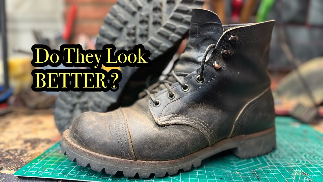 THESE IRON RANGER GOT A UNIQUE VIBRAM 💯 RESOLE