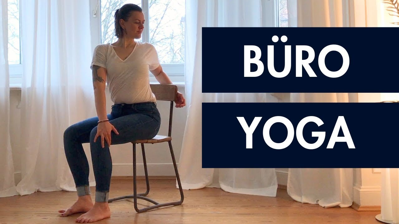 Büro Yoga: 5 Minuten Stretch auf dem Stuhl (Rücken & Nacken)