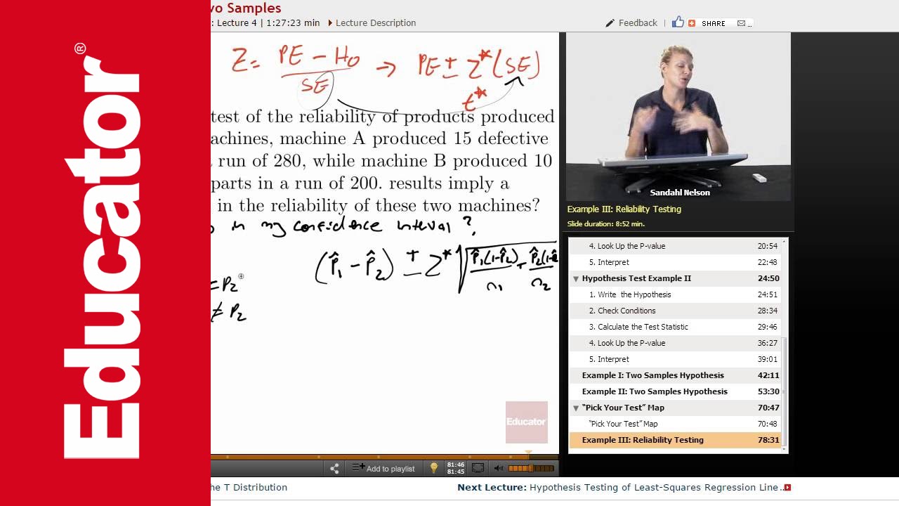 Hypothesis Testing Two Samples | AP Statistics
