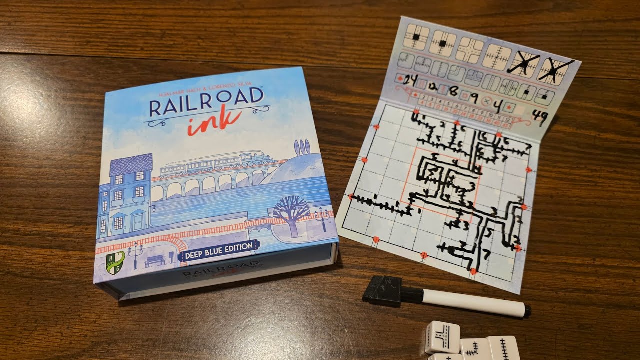 🛤 Как играть в Railroad Ink — прохождение в одиночку и обзор! 🛣
