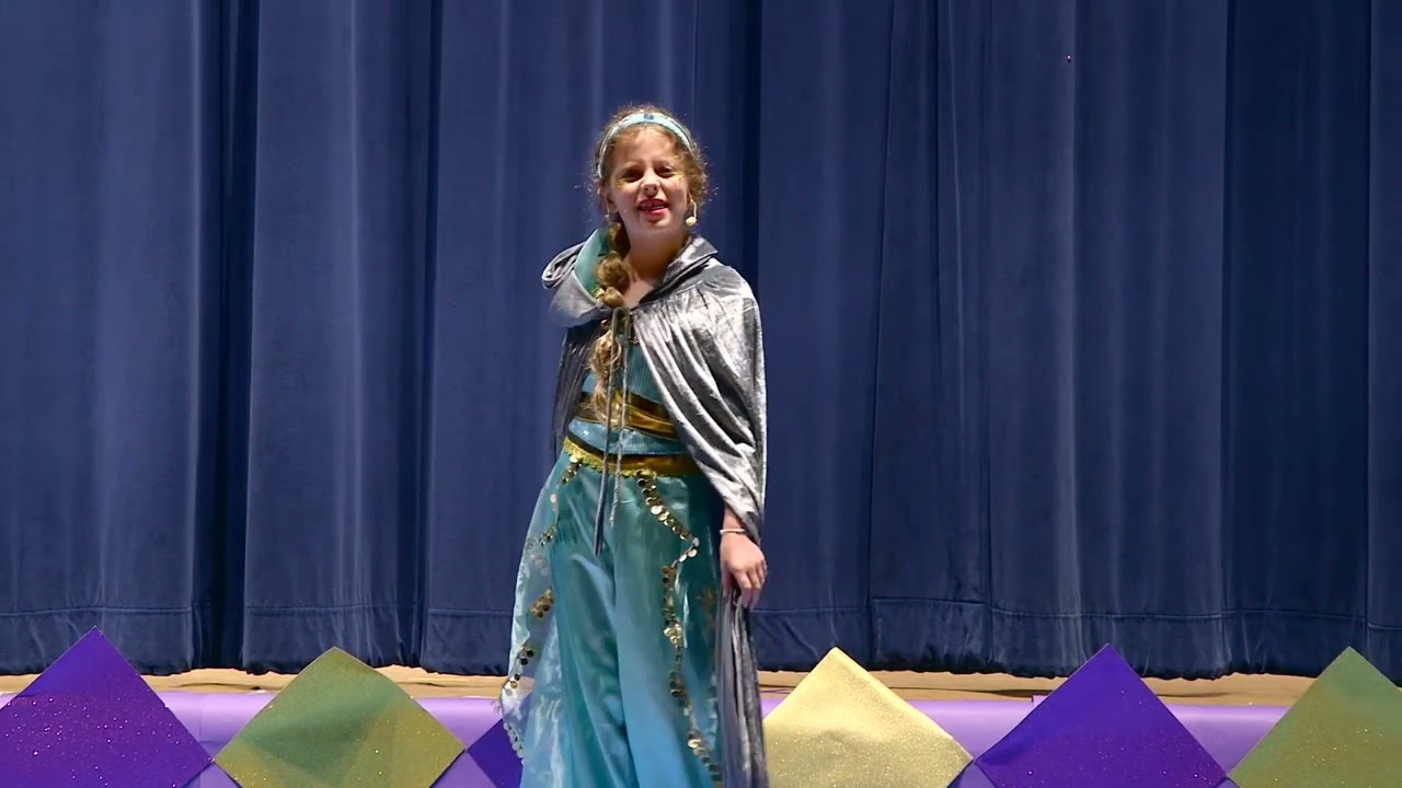 Charis as Genie in Aladdin Jr. Musical