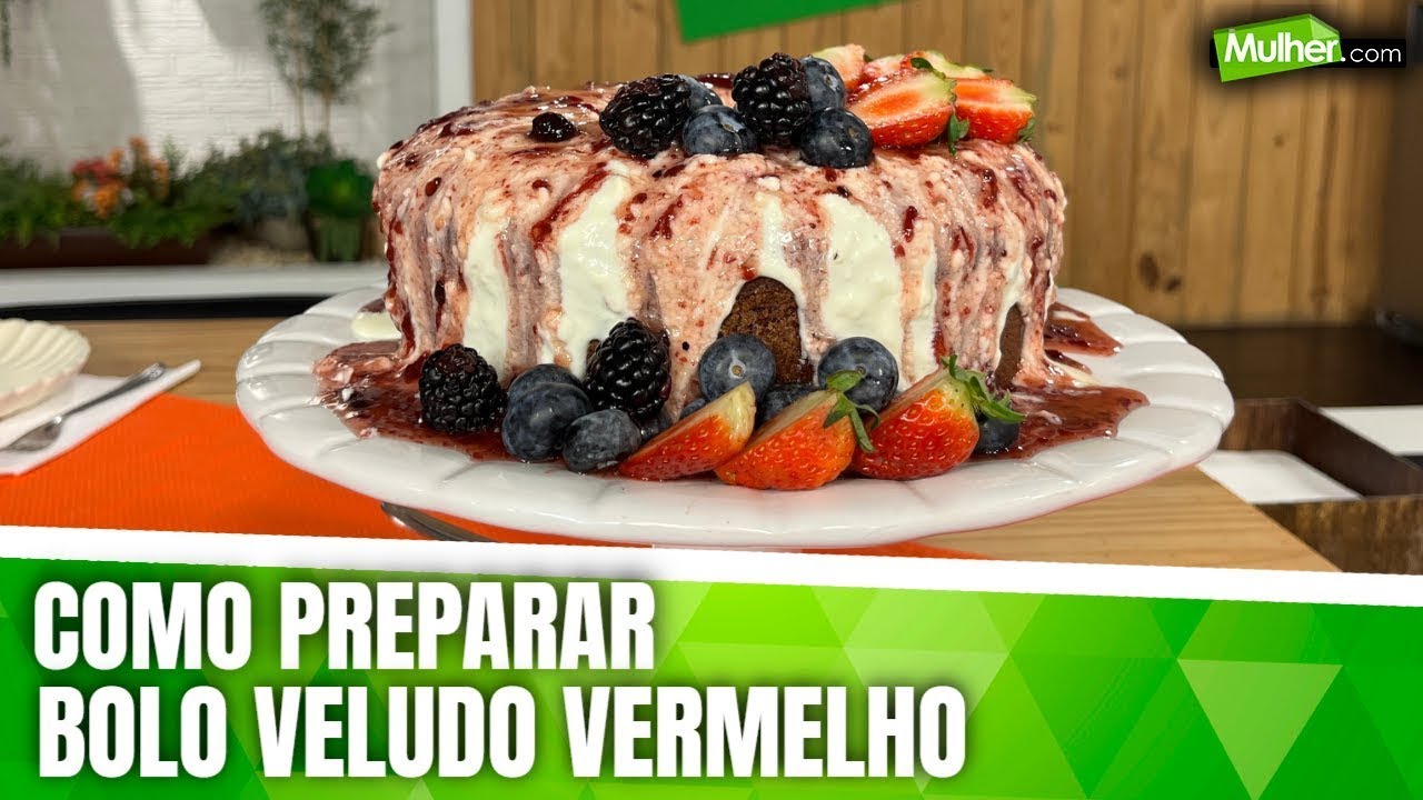 Como preparar Bolo Veludo Vermelho
