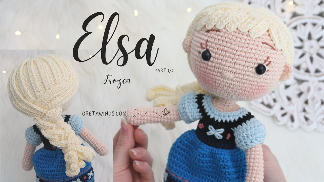 Tutorial Elsa de Frozen Amigurumi Materiales | Serie Princesas  Parte 1/2 Sub 🇺🇸🇪🇸/ GretaWings