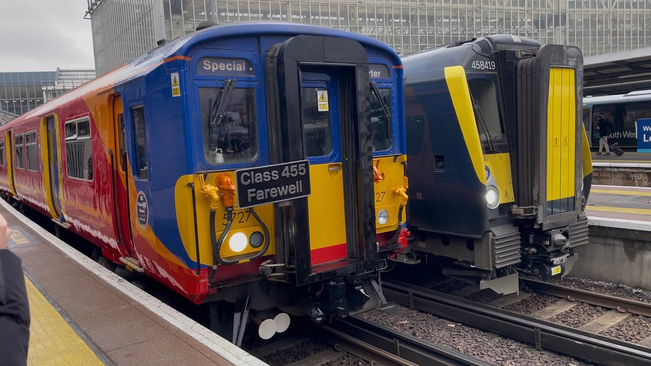 Class 455 Farewell Tour Departs London Waterloo