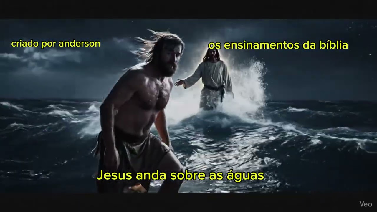 Jesus andou sobre as águas 