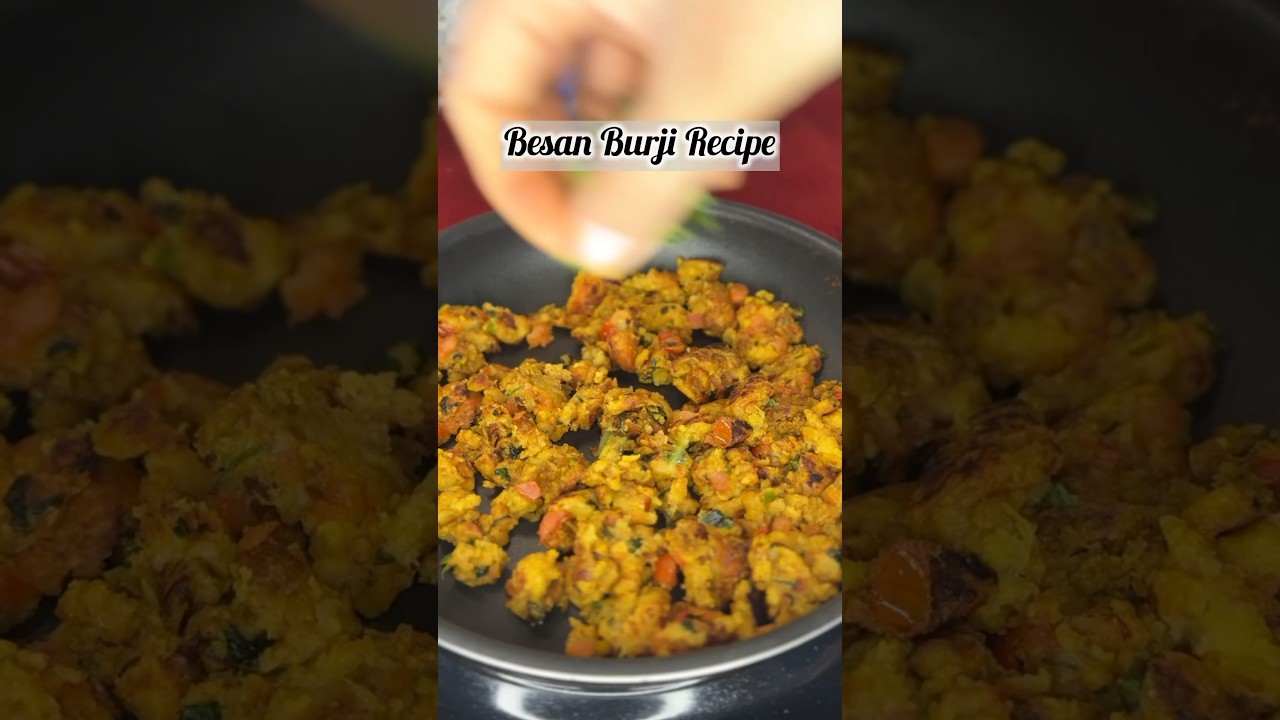Besan Burji Recipe #bhurji #besan #shortfeed #shorts