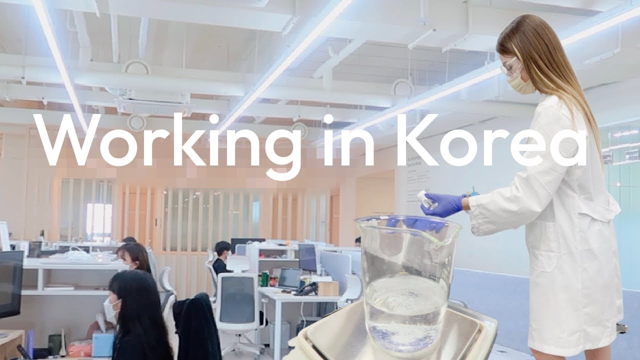 Working in Korea! office tour, skincare lab + days at work