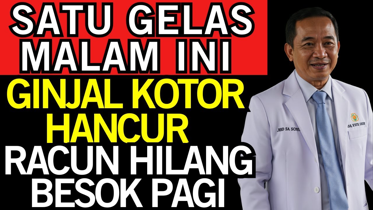 MINUMAN ALAMI Pembersih RACUN GINJAL yang JARANG Diketahui DOKTER!! Kesehatan Lansia
