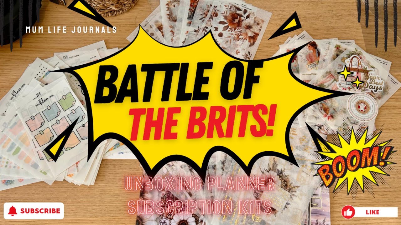 BATTLE OF THE BRITS! Unboxing Planner subscription kits!