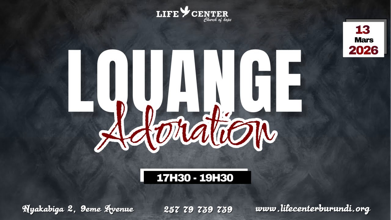 LOUANGE ET ADORATION Le 13-03-2026