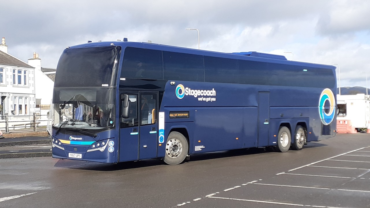 X61: Stagecoach Fife Volvo B11RT Elite i 54289 (YX67 UPS)