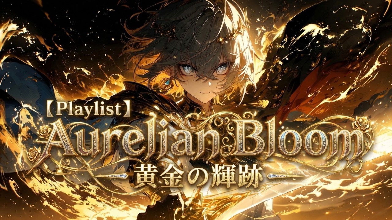 【Playlist】Aurelian Bloom — 黄金の輝跡 — ｜Anime OP × Symphonic Metal × Emotional Violin｜