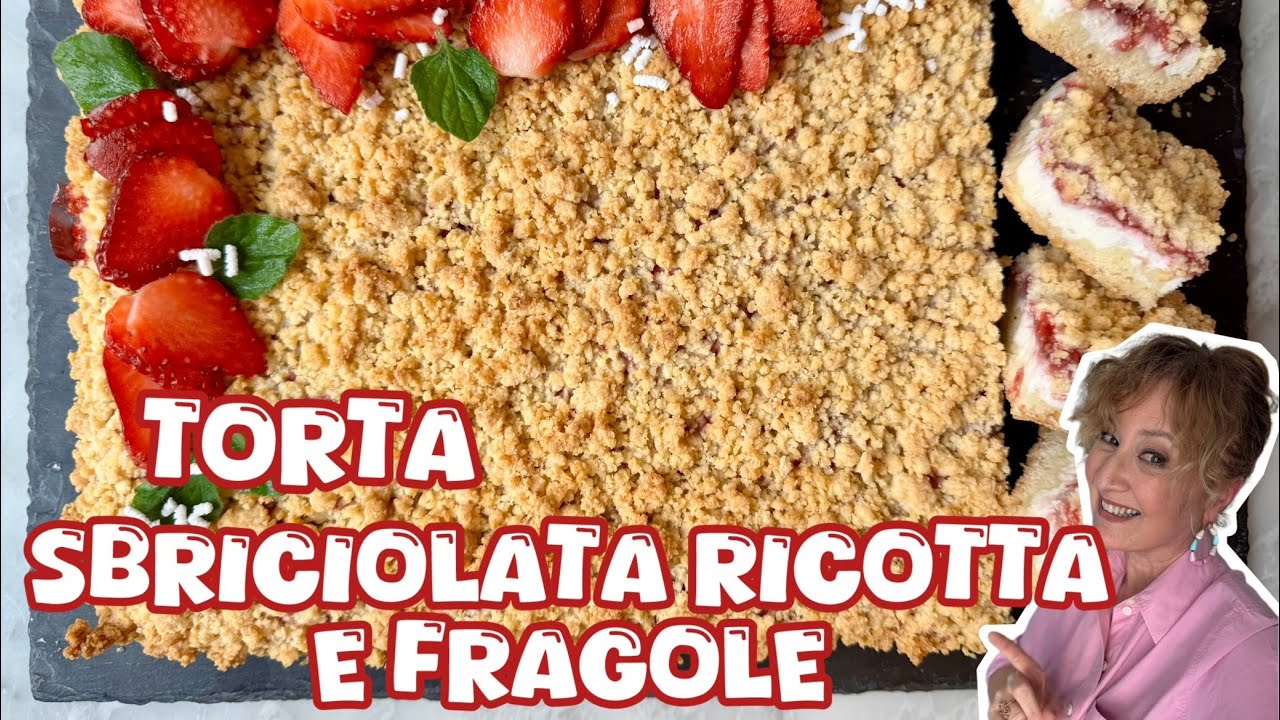 Incredibile Torta Sbriciolata alle Fragole: Solo 10 Minuti di Preparazione!