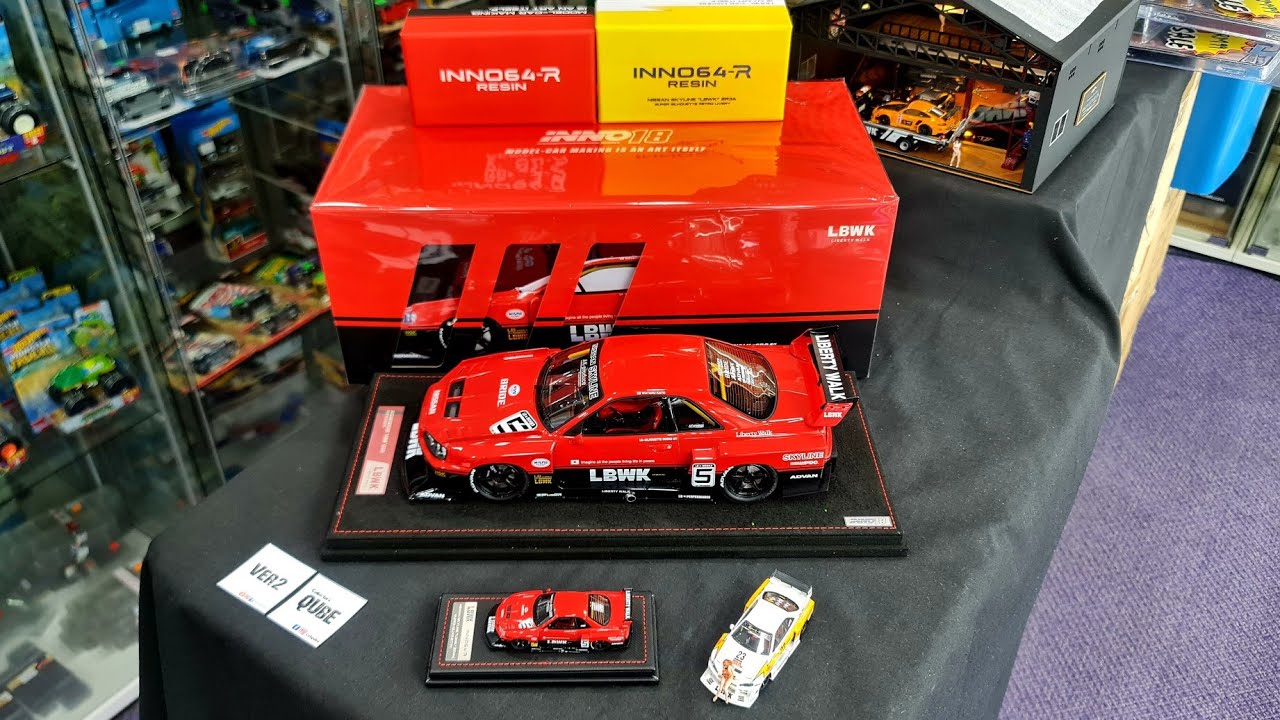 FirstLook 1:18 INNO18 Nissan Skyline LBWK ER34 Super Silhouette Retro Livery
