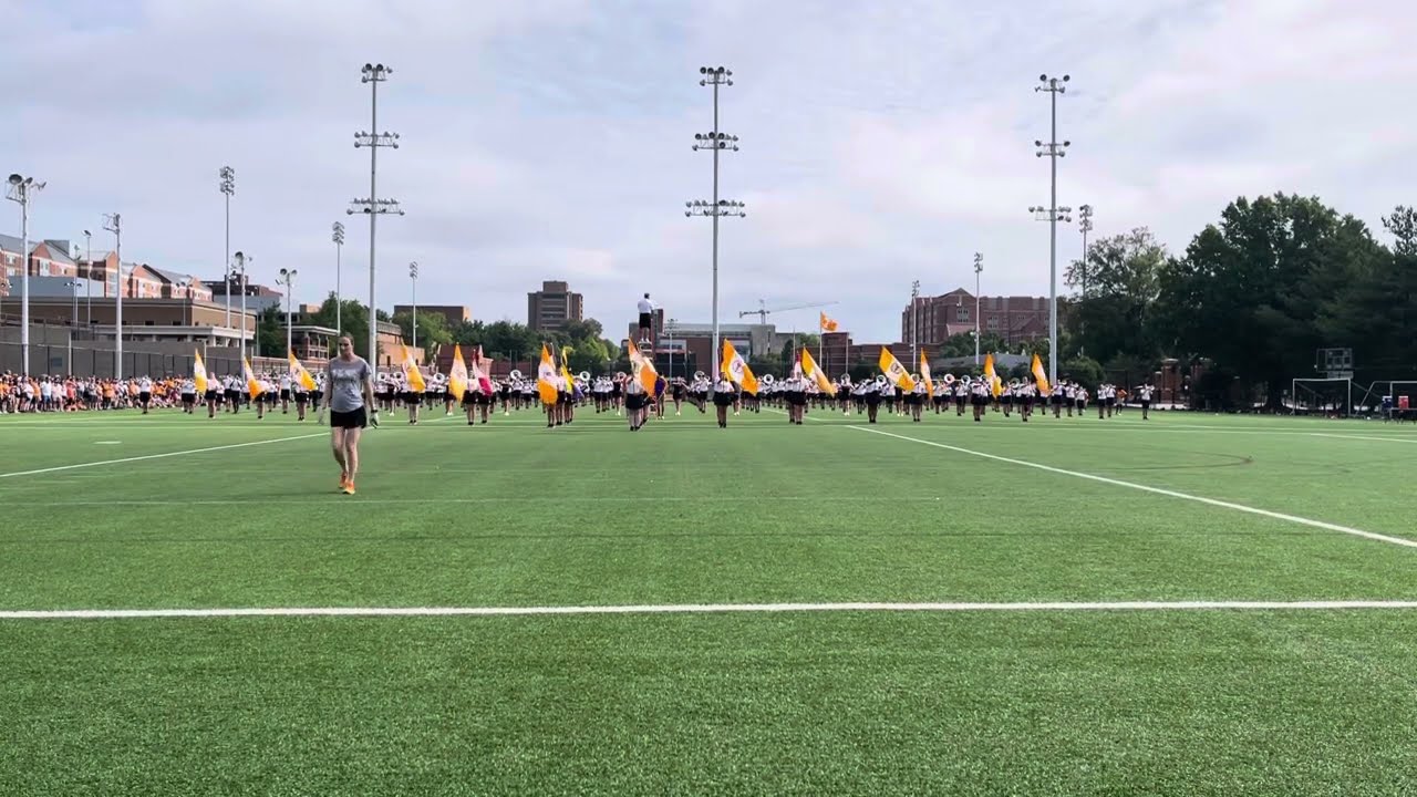 University of Tennessee Pride of the Southland Marching Band-pregame practice