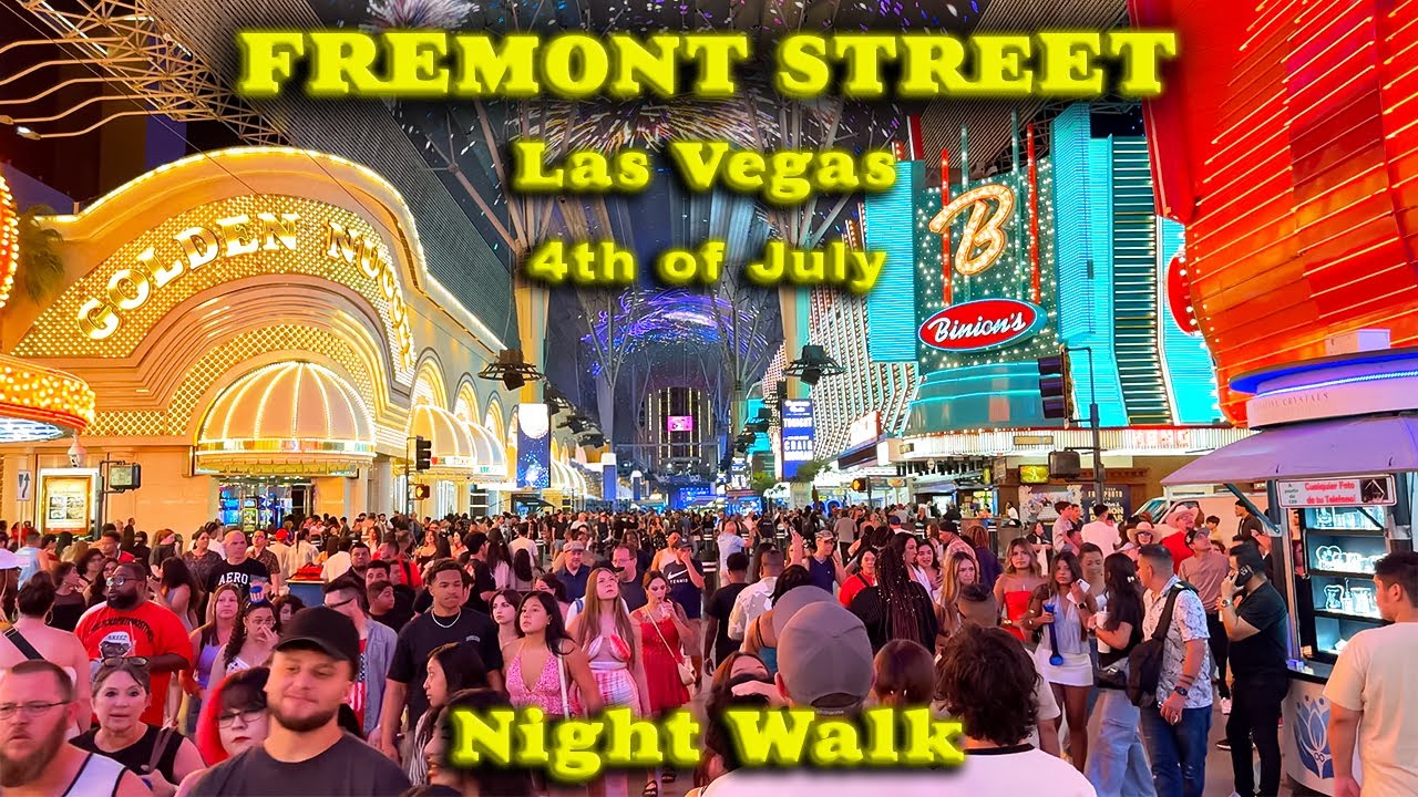 2025 LAS VEGAS 4th of July Walk on FREMONT STREET