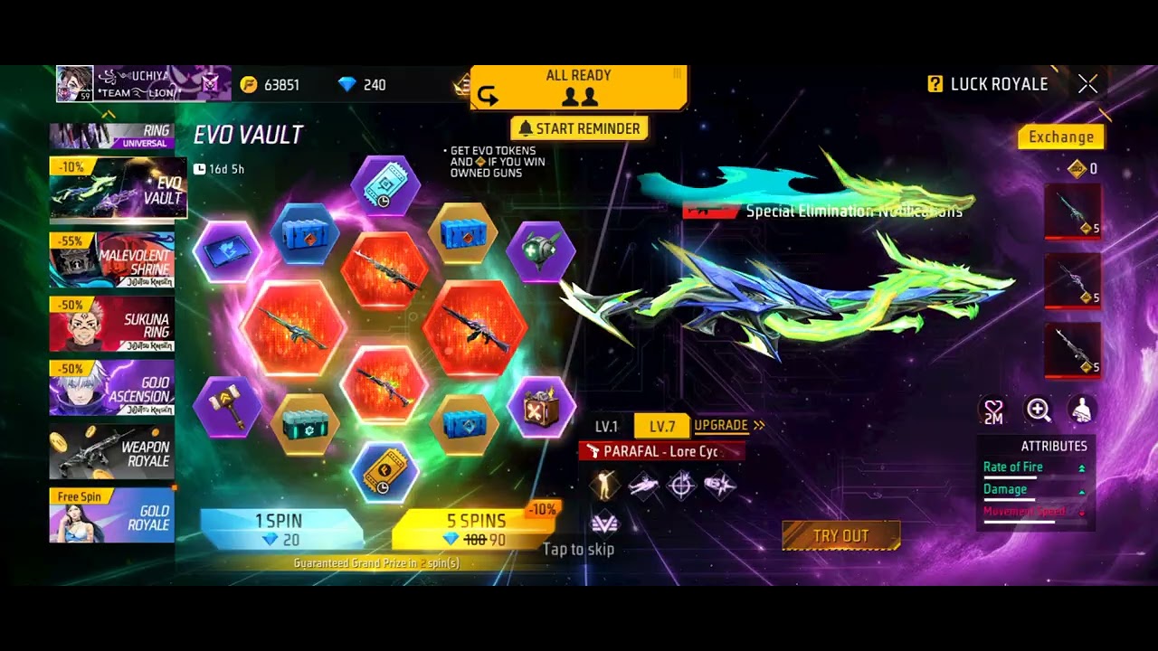 M10 evo in 4 spine #tranding #youtubeshorts #shorts #freefire 