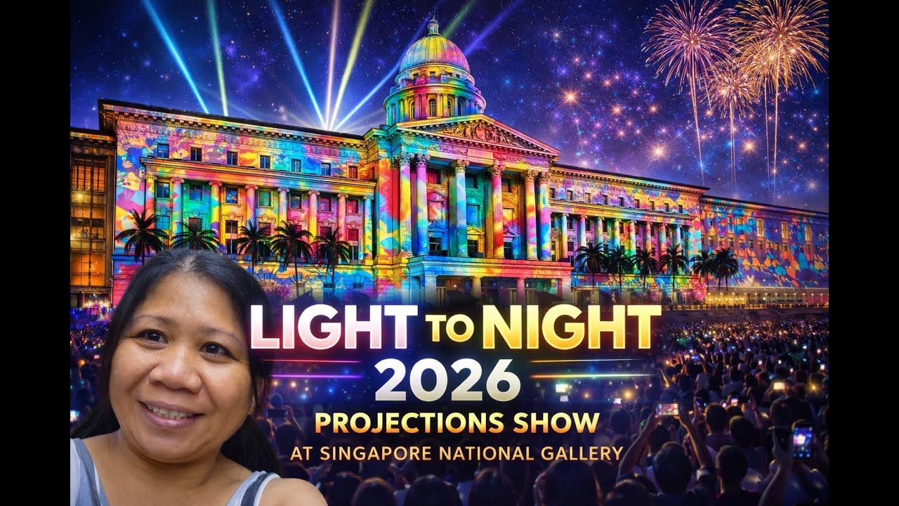 Light to Night 2026: Dazzling Projections Show at Singapore National Gallery 4K
