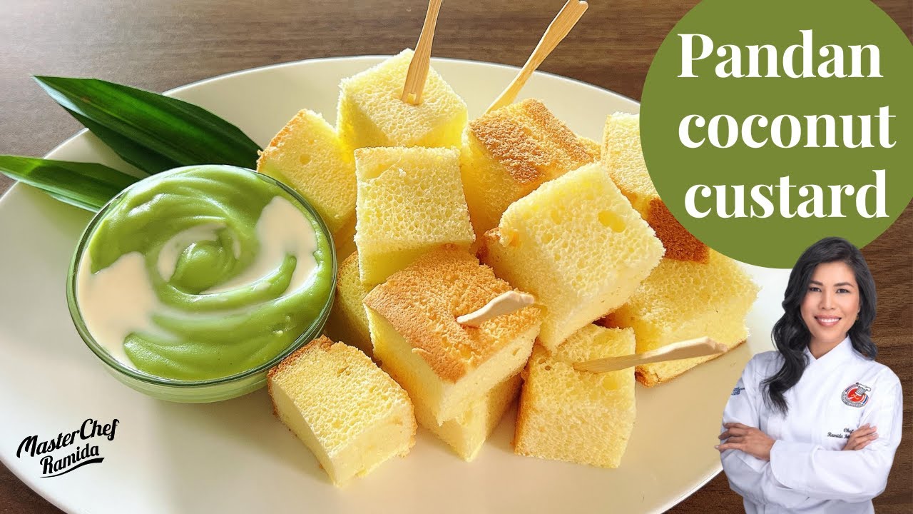 Pandan Coconut Custard / Thai Fondue Recipe / Sangkaya
