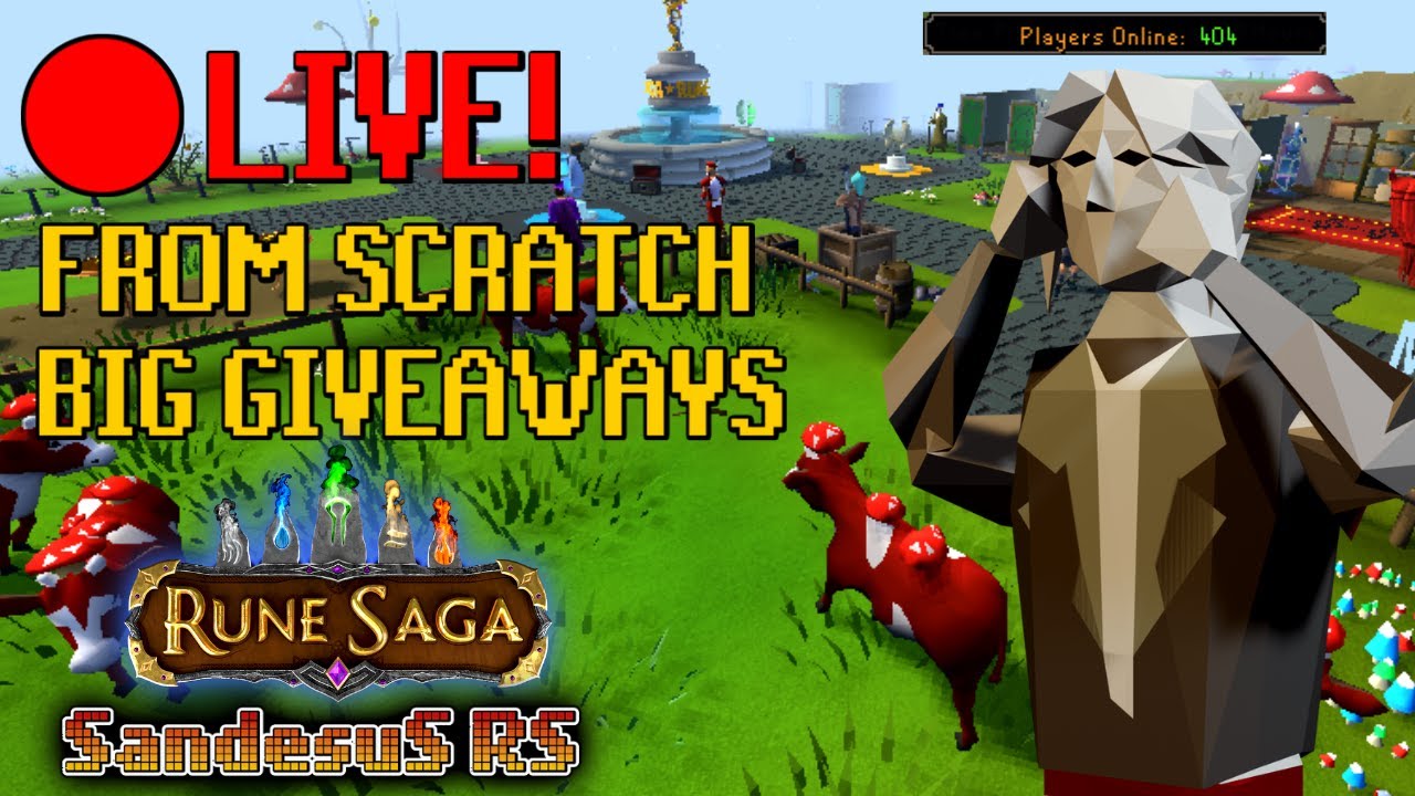 🔴en vivo de Rune - Saga RSPS muy bello, empezando una cuenta ( Sand&eacute;suSRS )🔴