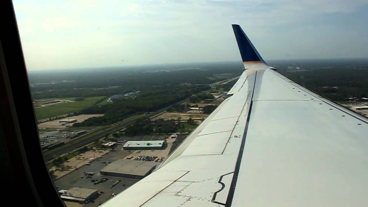 HD Continental Airlines Boeing 737-800 Landing in Houston