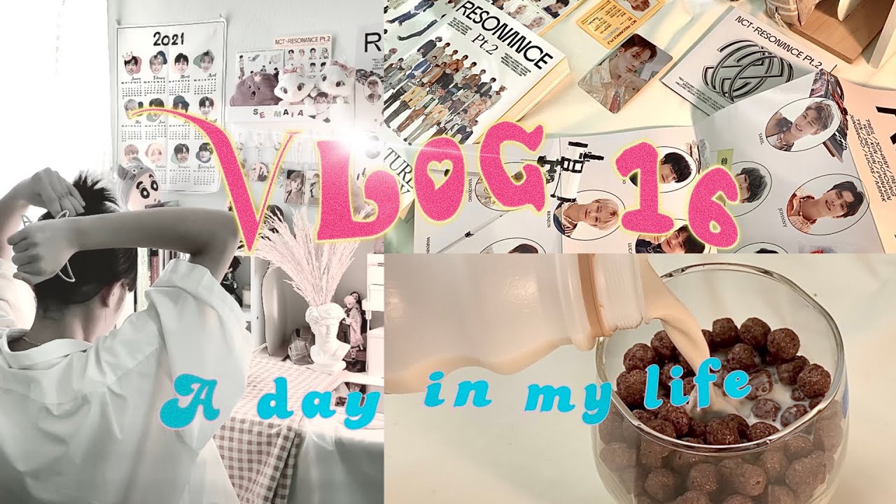 Vlog 16 ; a day in my life 👚⭐️🪑 จัดโต๊ะใหม่,เรียนเกาหลี,แกะอัลบั้มnct2020,อยู่บ้านทั้งวันกินๆ