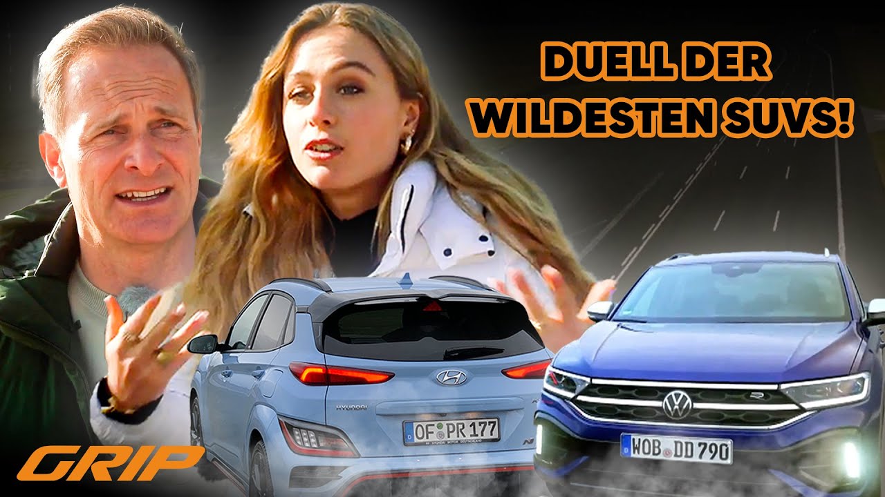 Allrad vs. Frontantrieb 🤜💥🤛 VW T-Roc R im Wettstreit gegen Hyundai KONA N 😎 | GRIP