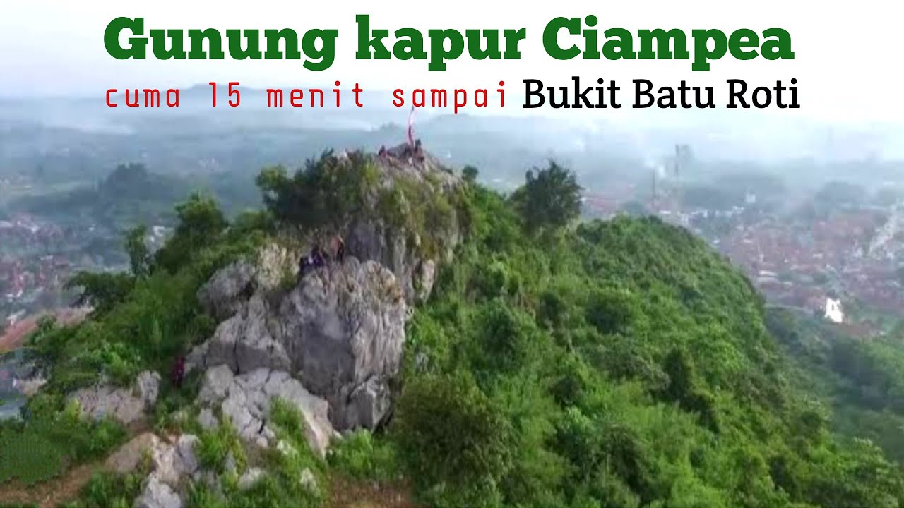 Gunung kapur Ciampea Bogor solo hiking|| Puncak batu Roti