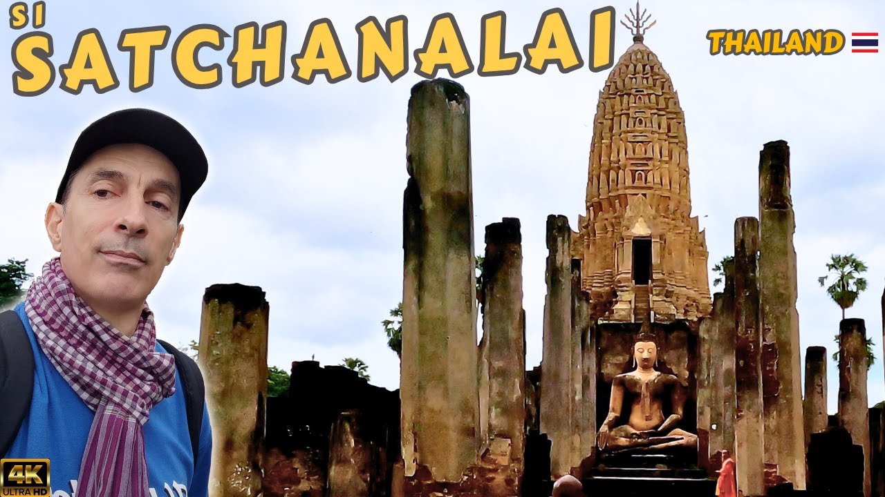 EXPLORING the ANCIENT RUINS - Si Satchanalai - Thailand 🇹🇭 4K