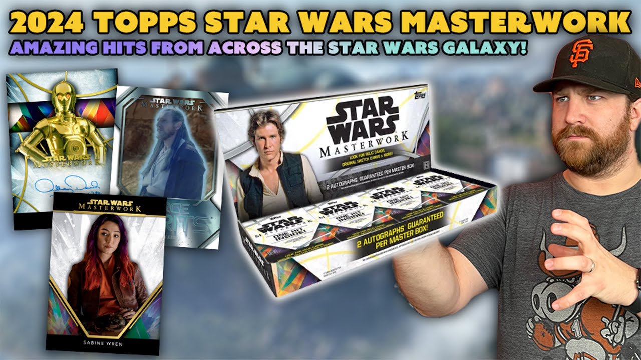 3 AUTOS AND A SKETCH CARD?!? | 2024 Topps Star Wars Masterwork Box Opening & Giveaway!