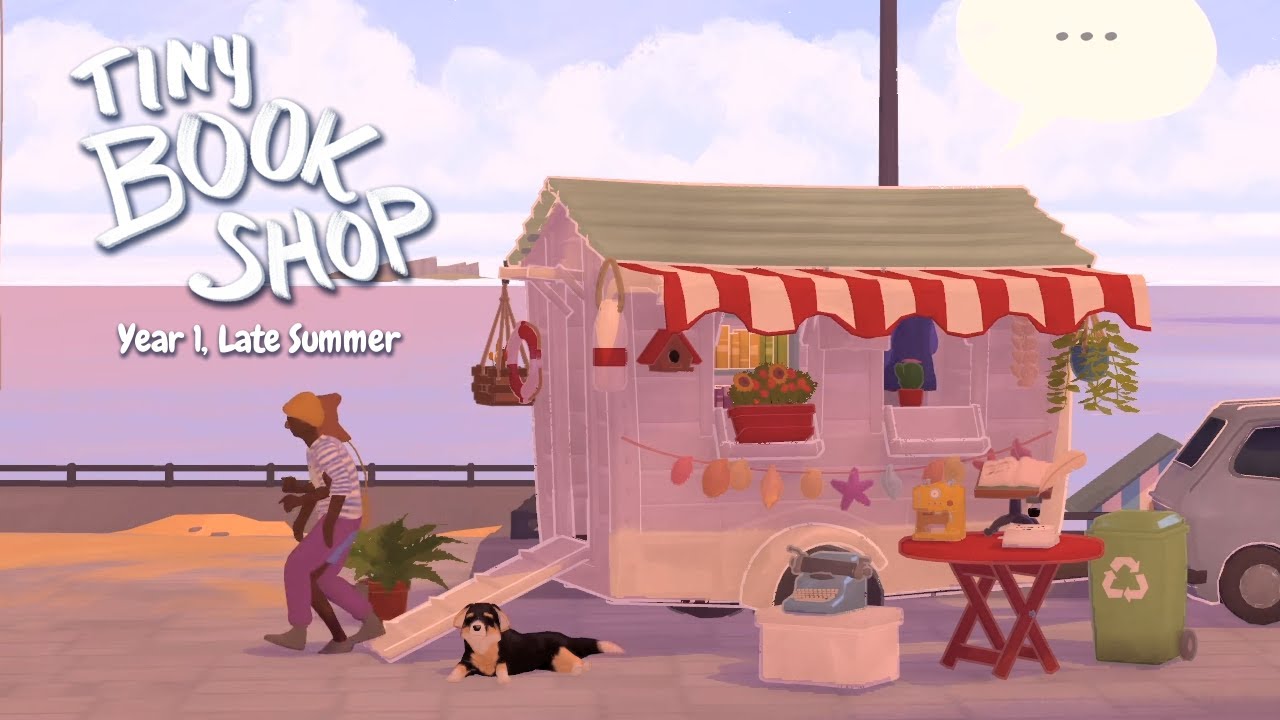 Tiny Bookshop (Year 1, late Summer) | relaxing playthrough for sleep/study ~ No Commentary