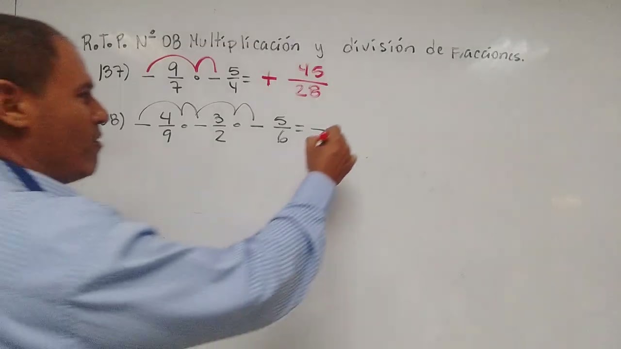 Multiplicación y división de fracciones 