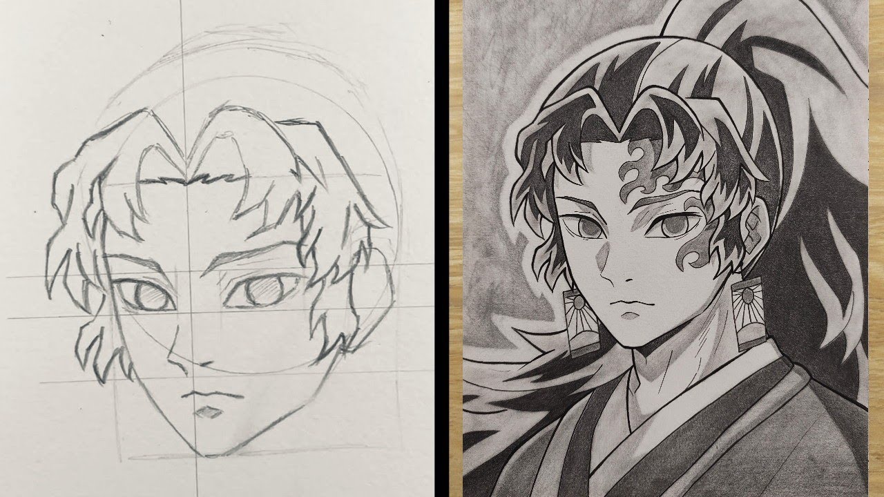How to Draw Yoriichi | easy anime drawing tutorial | how to draw anime for beginners