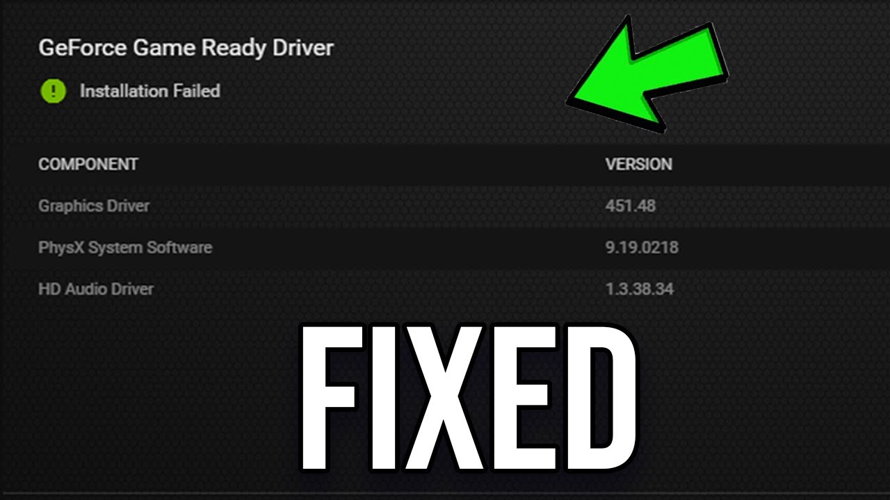 Исправление: сбой установки драйвера GeForce Game Ready в Windows 10/11