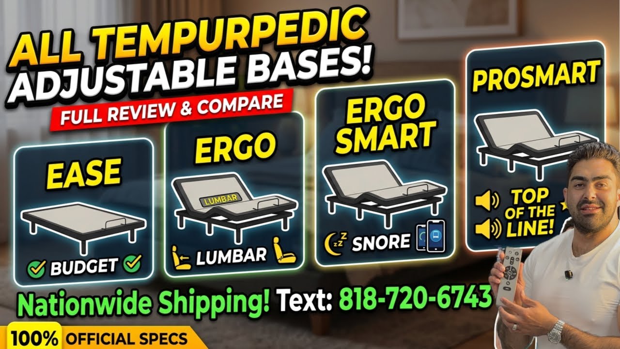 I Reviewed ALL Tempur-Pedic Adjustable Bases (Ease vs Ergo vs Smart vs ProSmart)